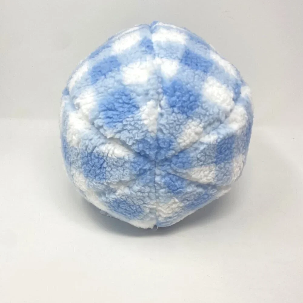 Target Comp Bid Blue Gingham Easter Egg Plush Throw Pillow 10.75